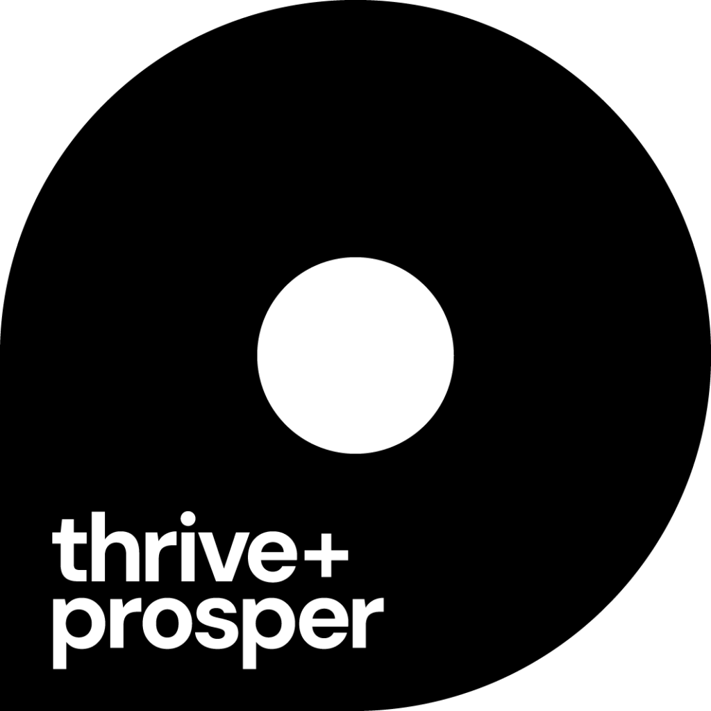 Thrive + Prosper Logo - Black